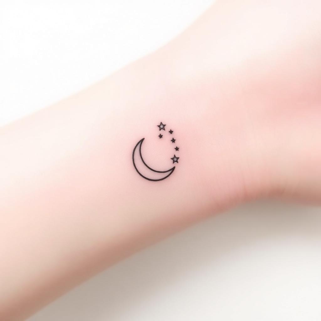 Lua e estrelas